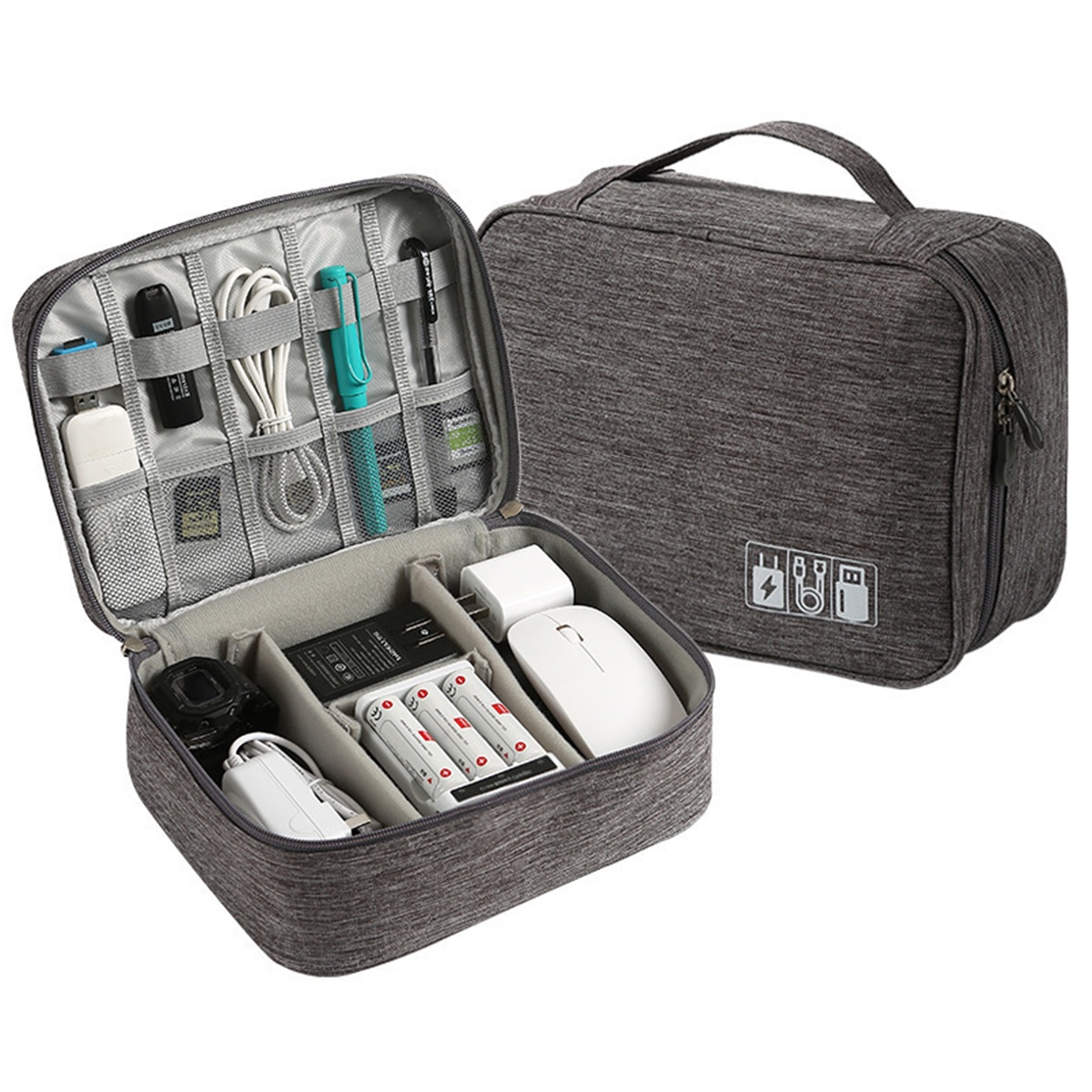 Electronics Gadgets Bag - Bolsa Digital Multifuncional Portátil, Cabo de