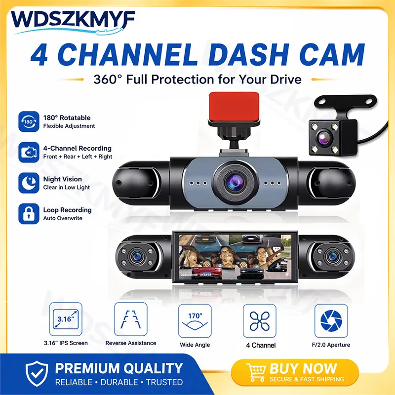 Panoramic Dash Cam 360 - 360 ° Câmera Panorâmica para Painel