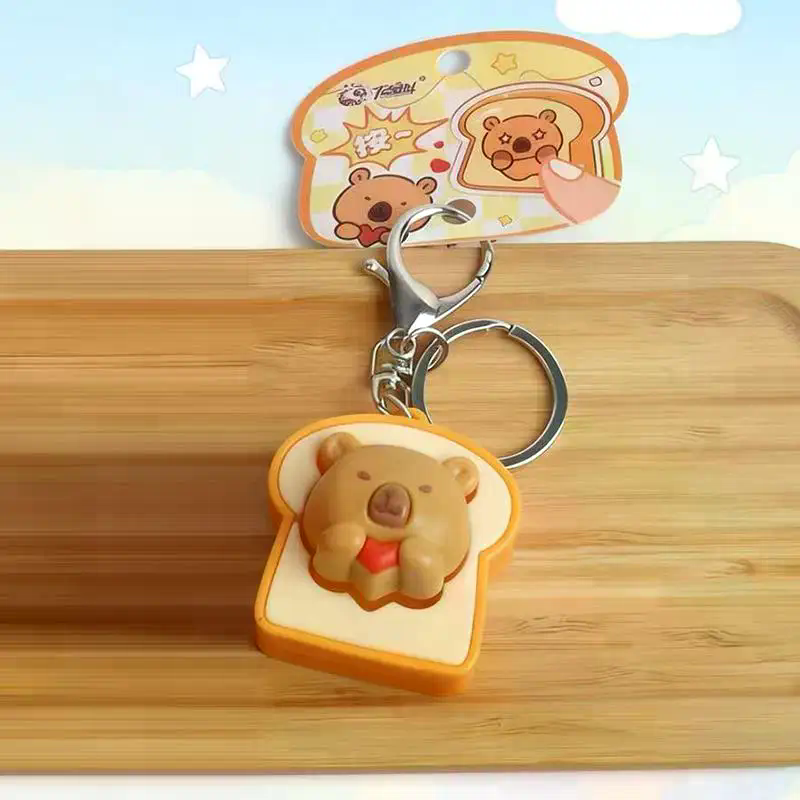 Electronics Gadgets Bag - Chaveiro Anti-stress Mini Pãozinho Cozido a