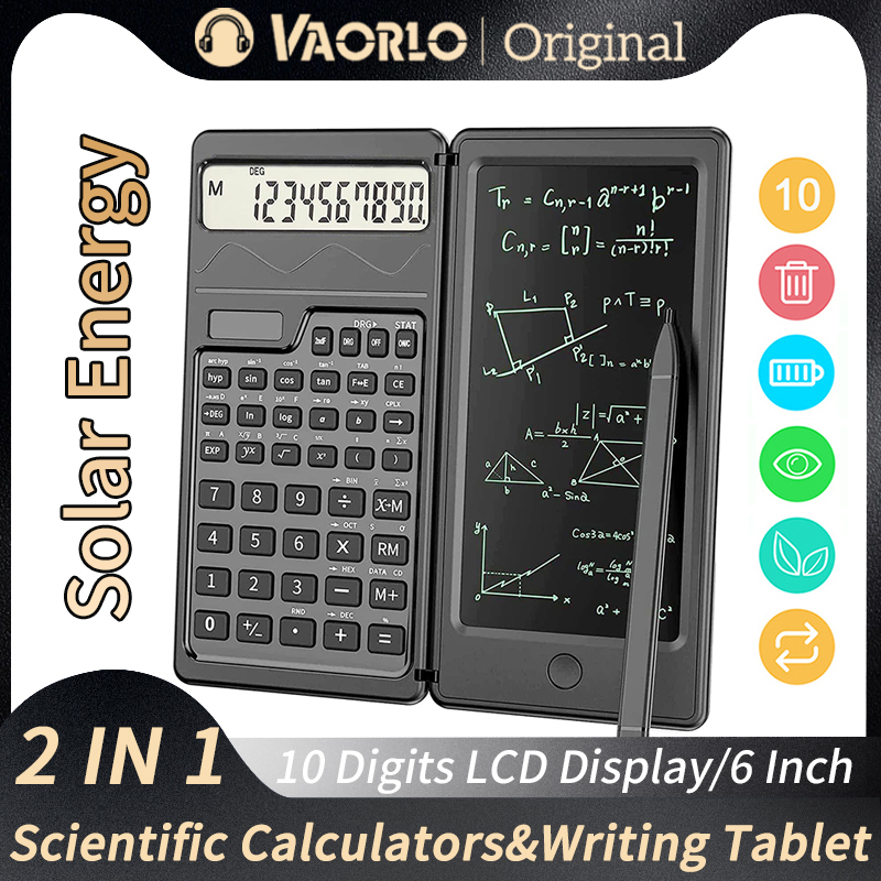 Digital Drawing Tablet - VAORLO Calculadoras científicas dobráveis 2 em