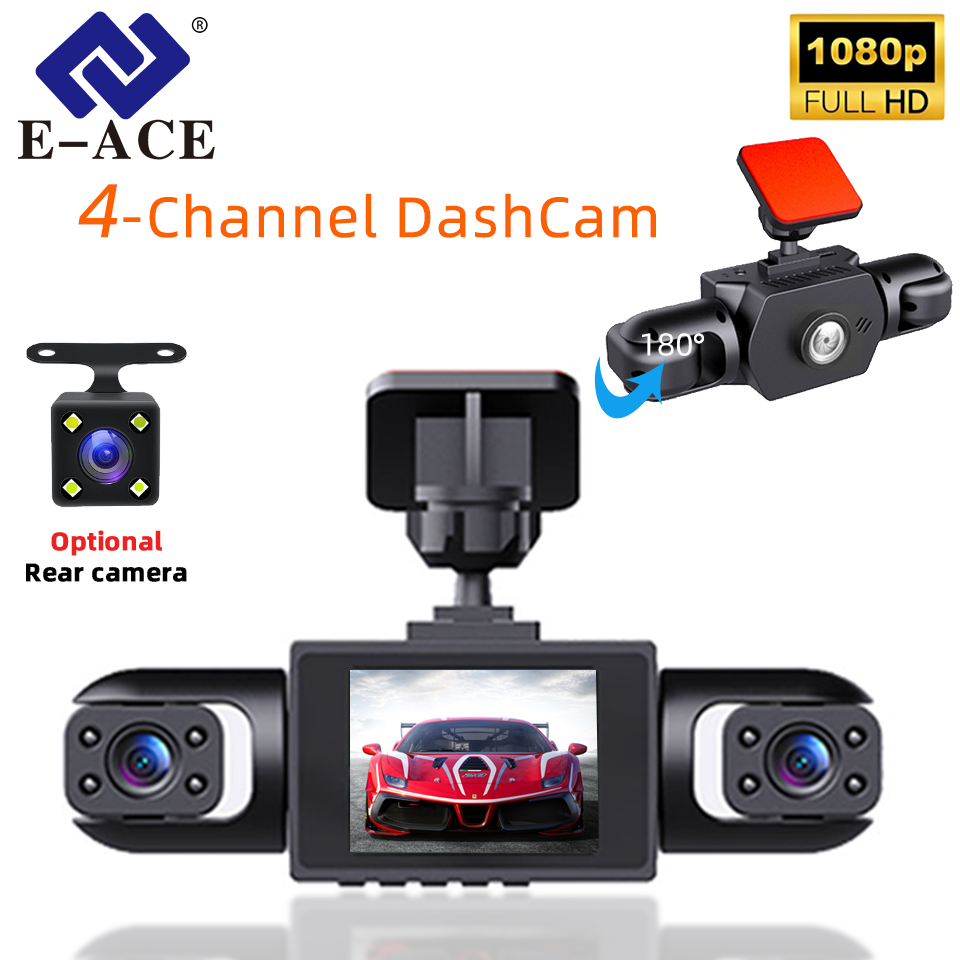 Panoramic Dash Cam 360 - E-ACE 360 ° Câmera DVR 1080P