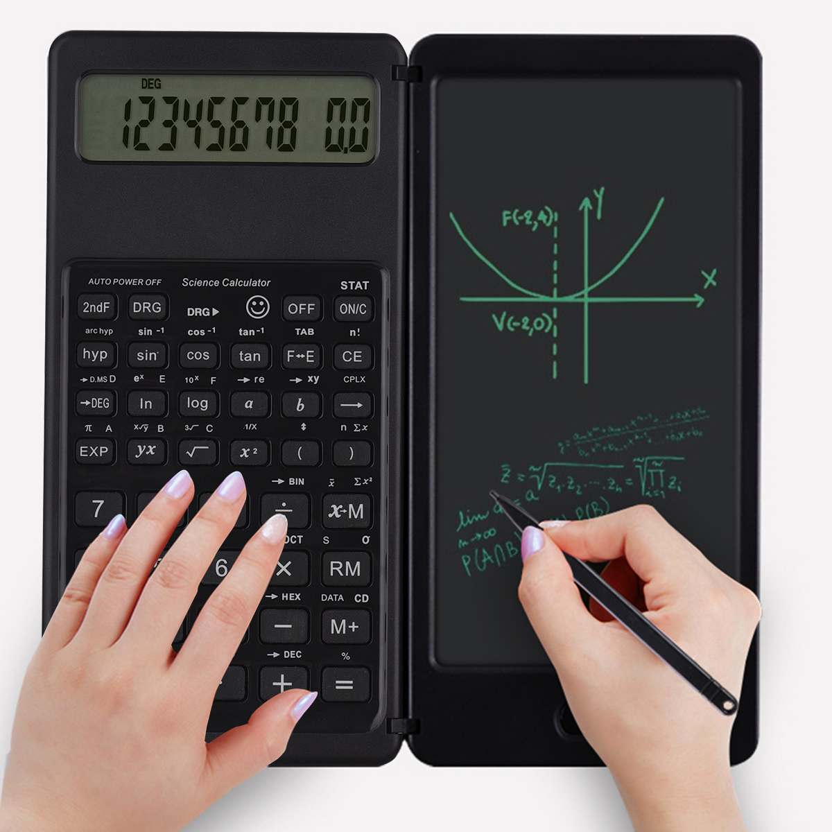 Digital Drawing Tablet - Calculadora científica dobrável, display digital de