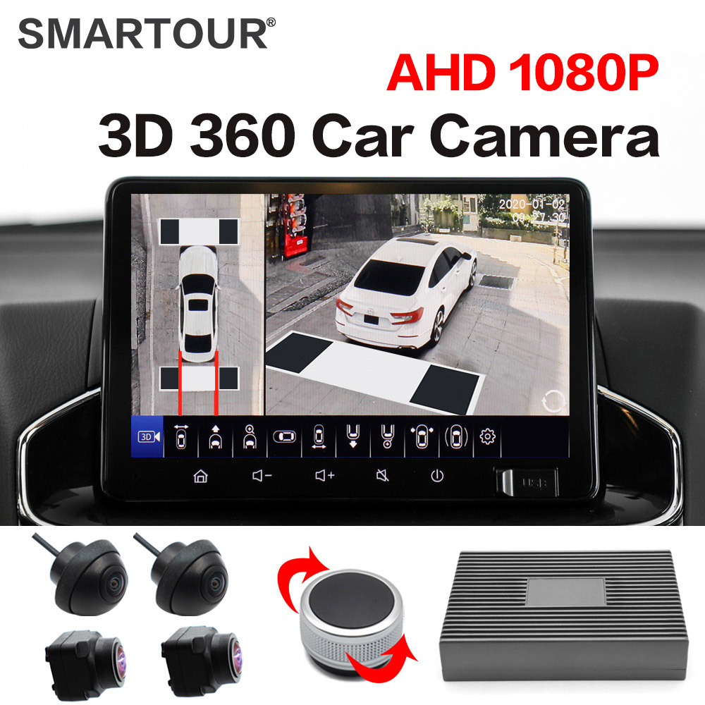 Panoramic Dash Cam 360 - SMARTOUR Câmera 3D 1080P com Visão