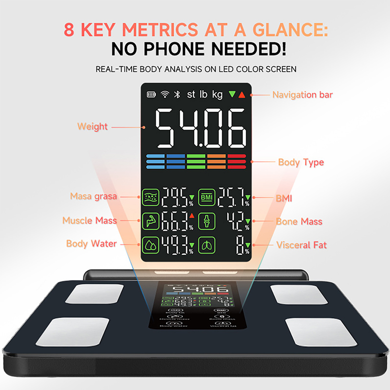 Body Fat Scale Smart - Balança Corporal Inteligente Nova Balança de