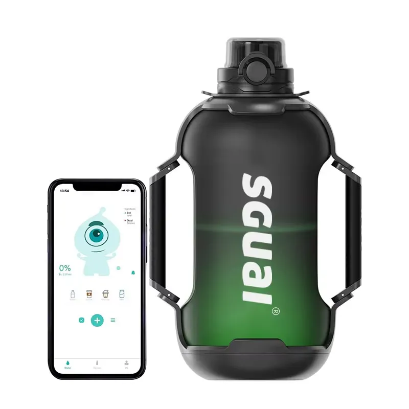 Smart Water Bottle Tracker - 【CHIMU HOME】Garrafa de Água Inteligente Tritan
