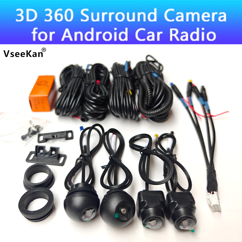 Panoramic Dash Cam 360 - 1080p 3d câmera de 360 graus