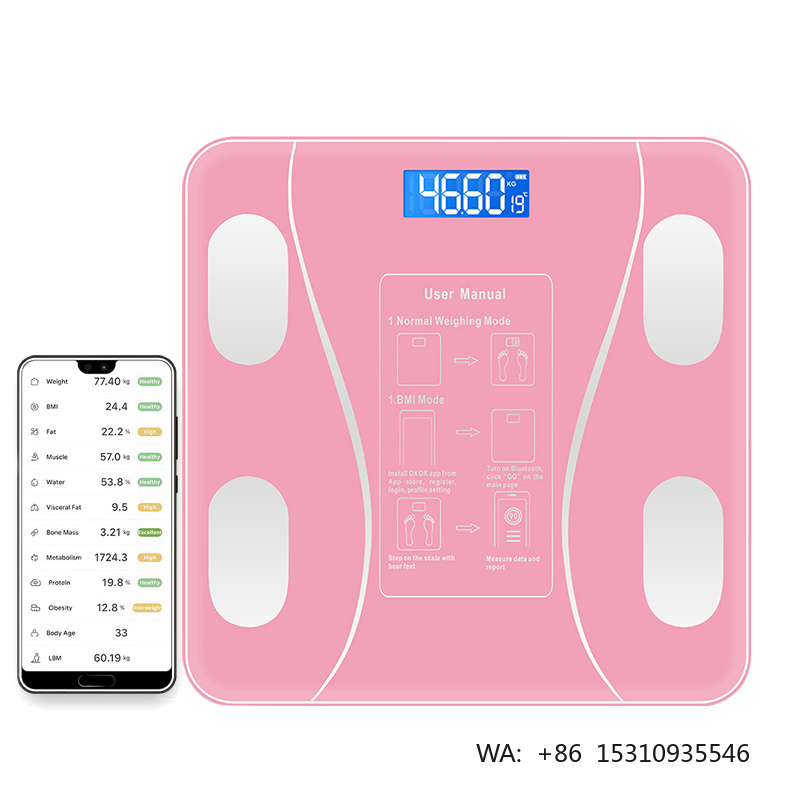 Body Fat Scale Smart - Balança Digital Inteligente para Peso Corporal