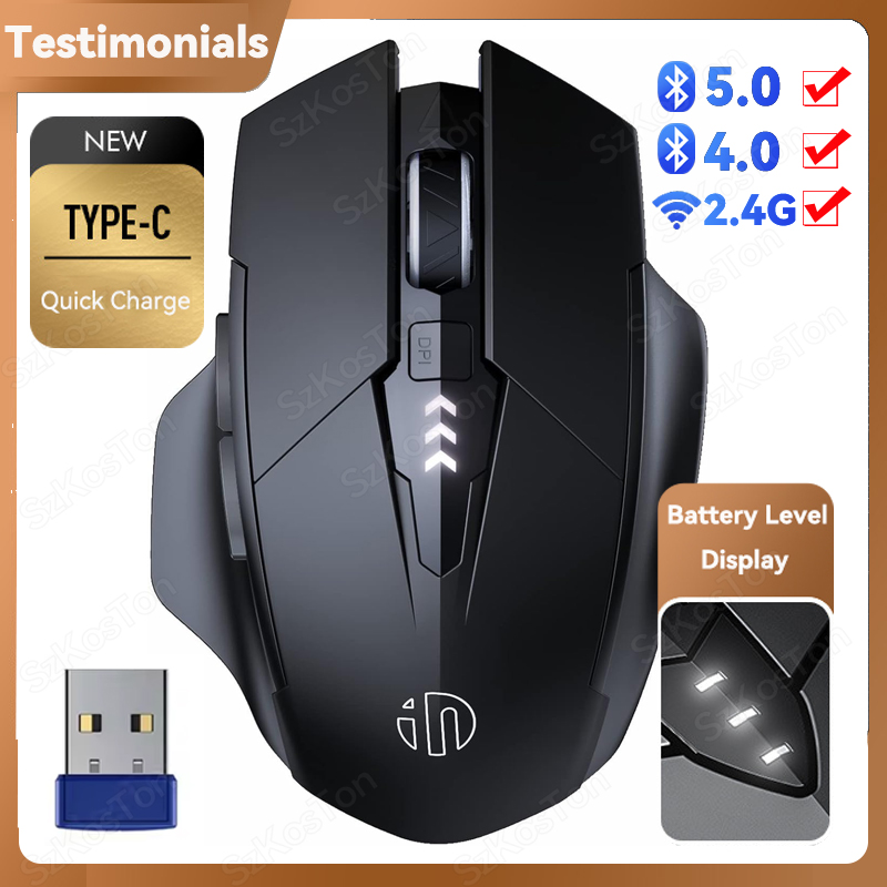 Auto Mouse Mover - Rato compatível com bluetooth recarregável 2.4g