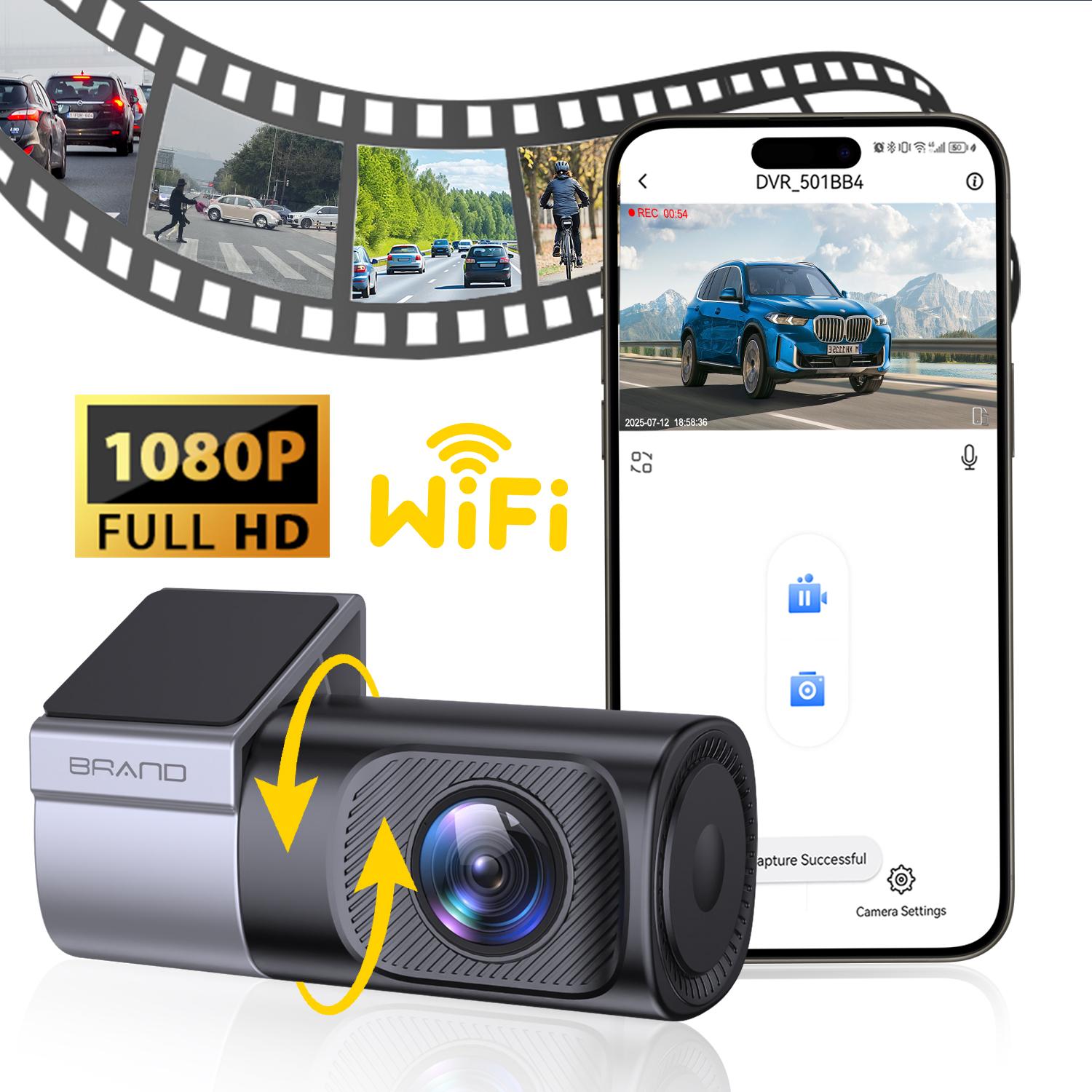 NOVO DashCam para Carro 1080P  - Panoramic Dash Cam 360 avaliação e preço