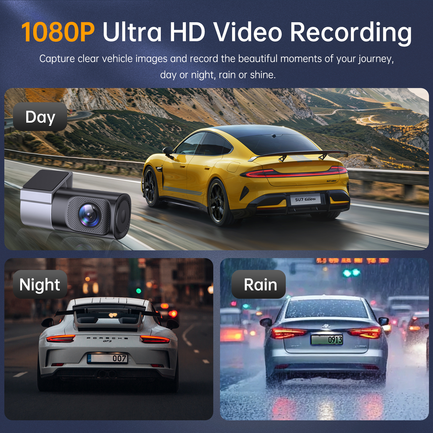 NOVO DashCam para Carro 1080P  - Panoramic Dash Cam 360 avaliação e preço