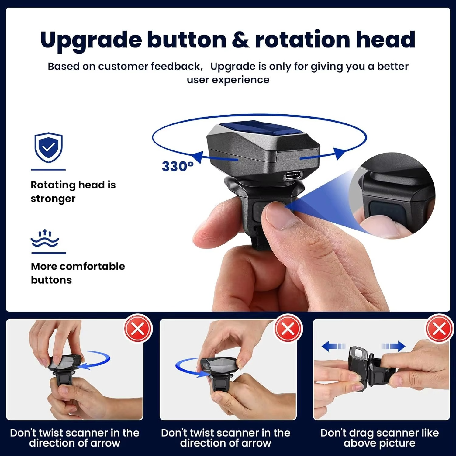 Leitor de Código QR Mini Portá - Barcode Scanner Wireless avaliação e preço