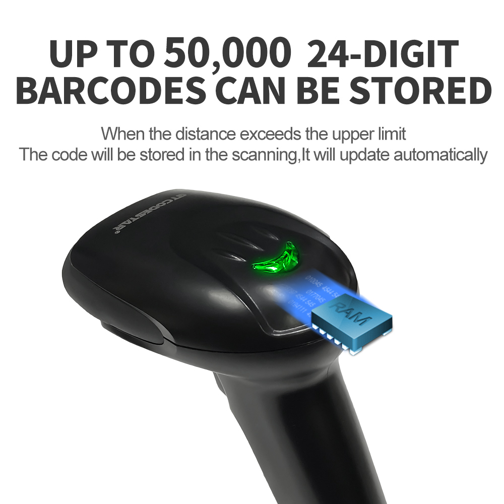 Gtcodestar qr sem fio 1d 2d sc - Barcode Scanner Wireless avaliação e preço