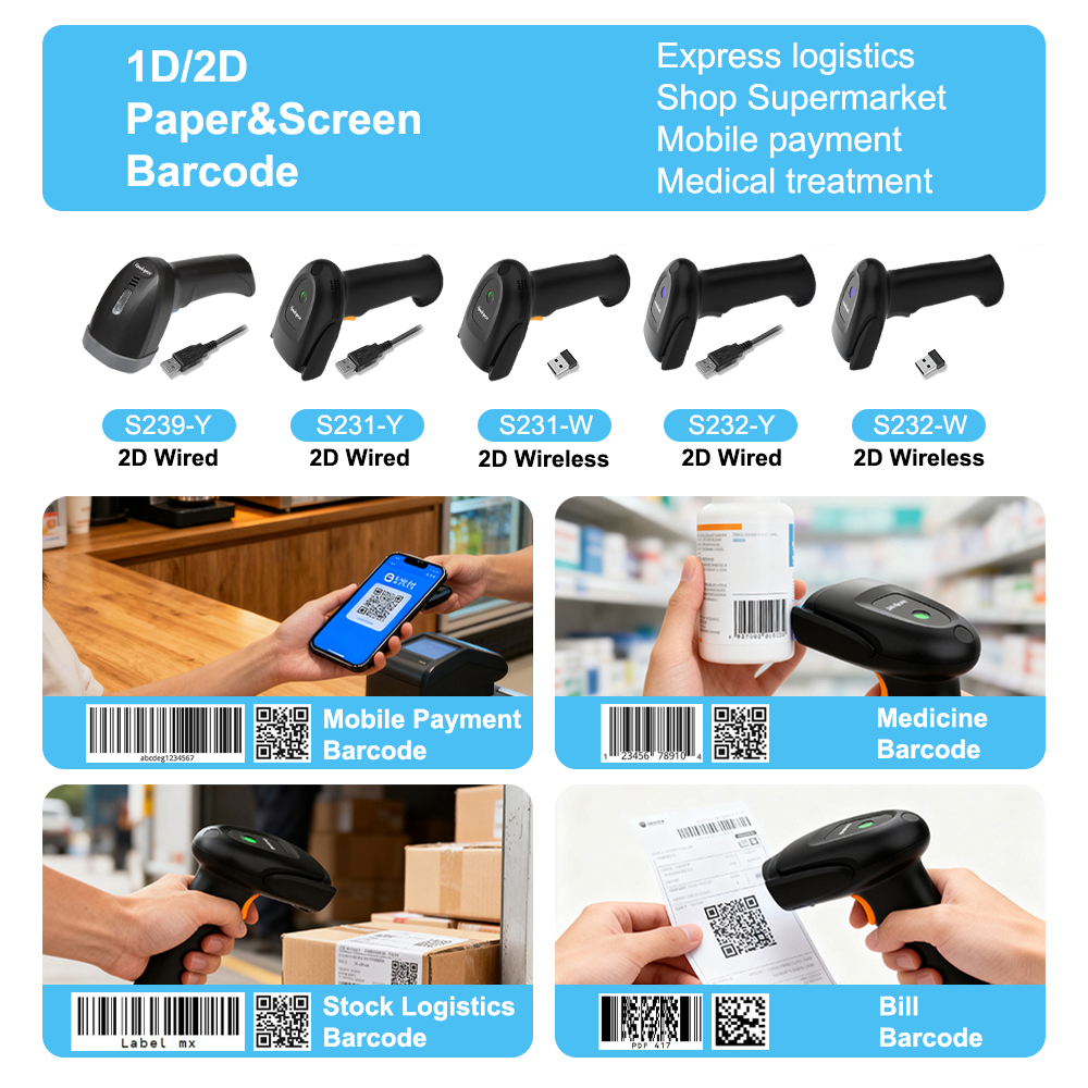 Leitor de Código de Barras Sem - Barcode Scanner Wireless avaliação e preço
