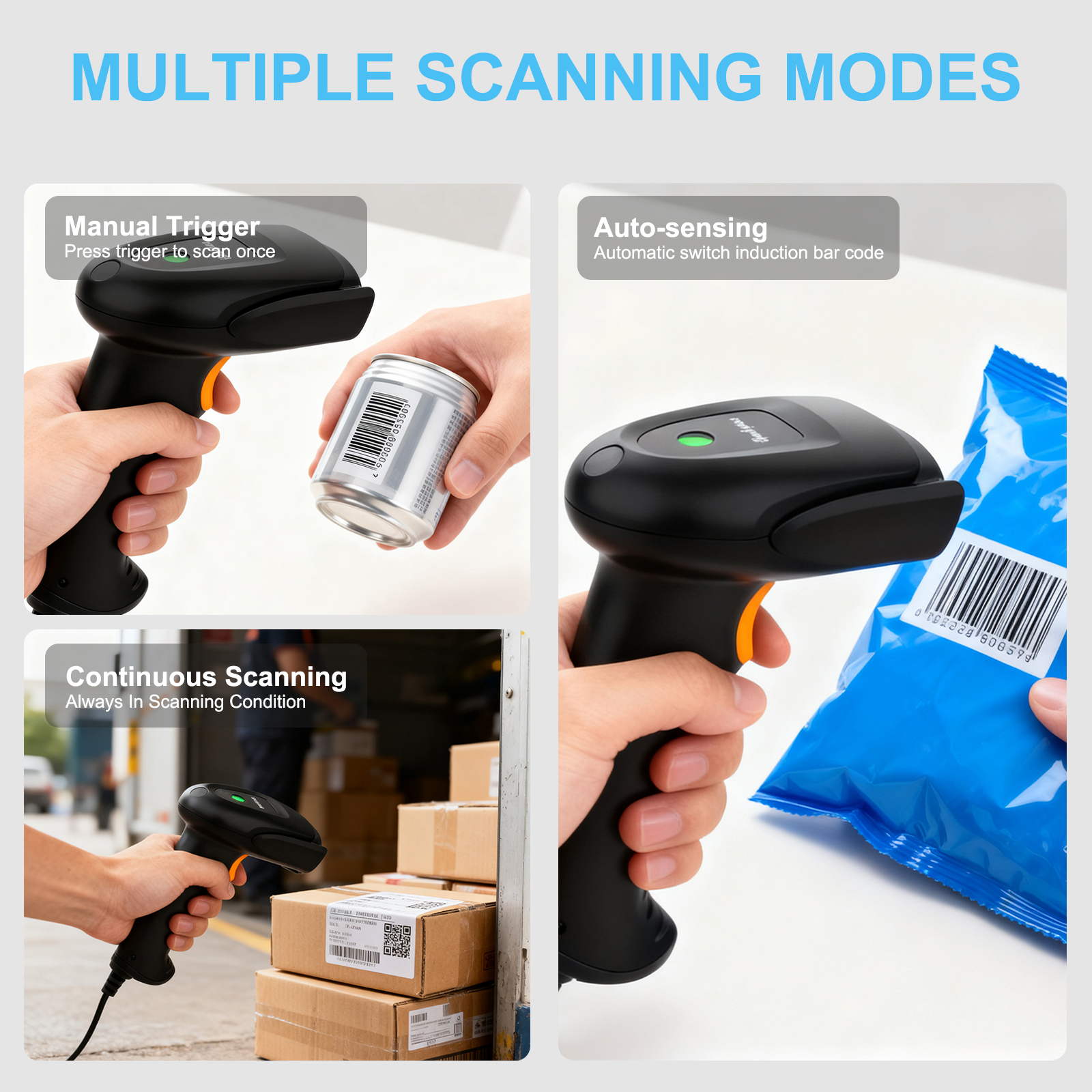 Leitor de Código de Barras Sem - Barcode Scanner Wireless avaliação e preço