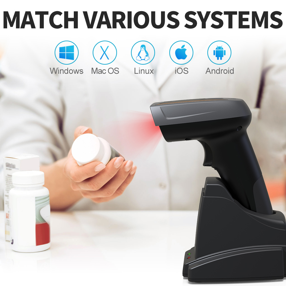 Gtcodestar X-1801B qr 1d 2d có - Barcode Scanner Wireless avaliação e preço