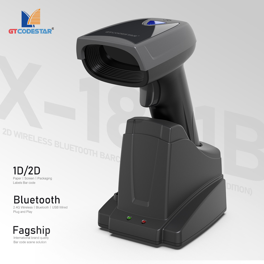 Gtcodestar X-1801B qr 1d 2d có - Barcode Scanner Wireless avaliação e preço