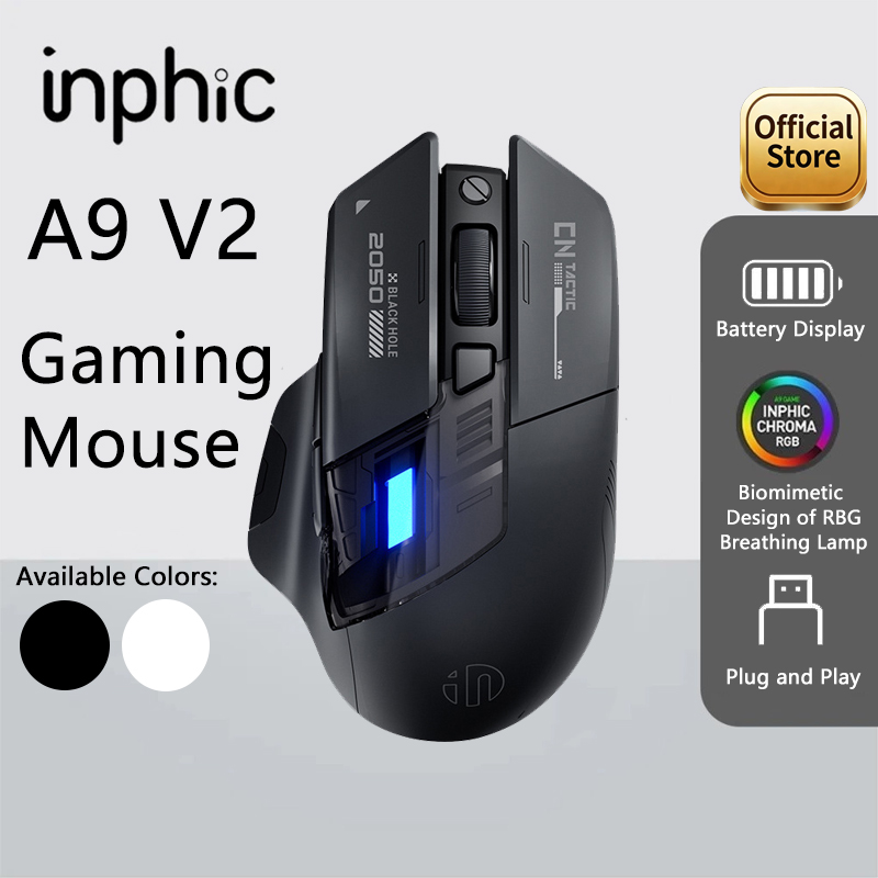 Mouse Gamer Inphic A9 PRO MAX  - Auto Mouse Mover avaliação e preço