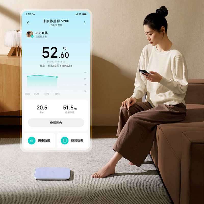 Xiaomi mijia balança de peso s - Body Fat Scale Smart avaliação e preço