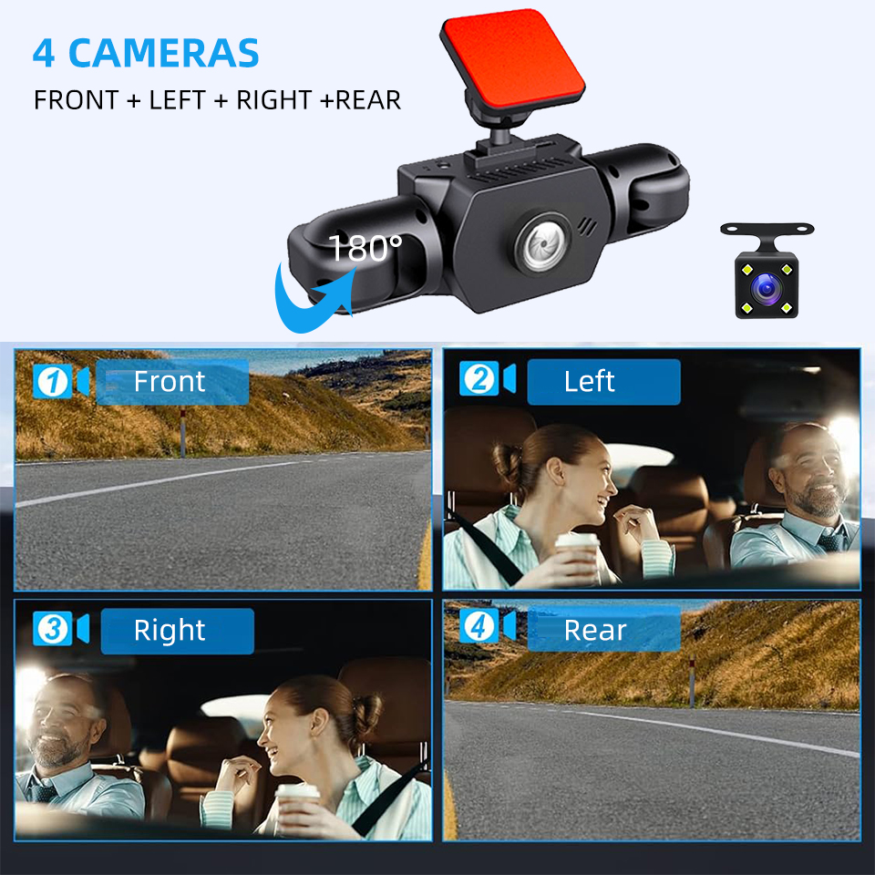 E-ACE 360 °   Câmera DVR 1080P - Panoramic Dash Cam 360 avaliação e preço