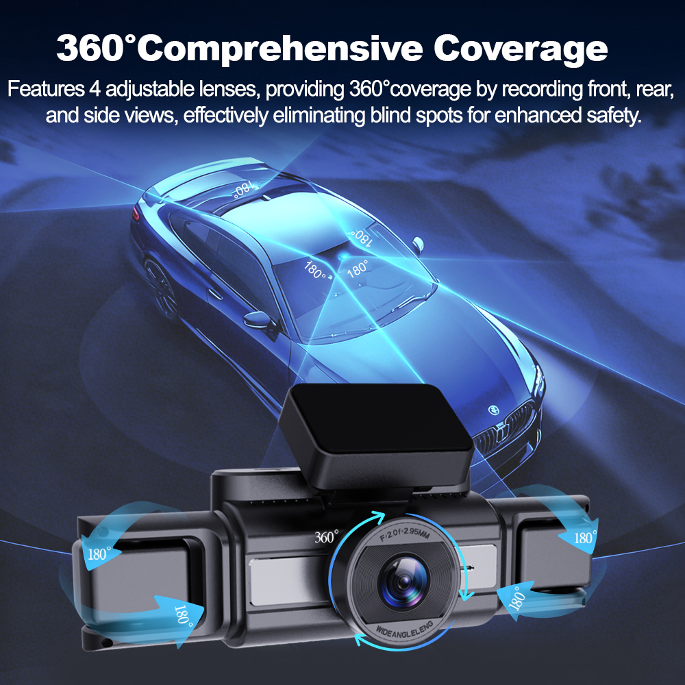 Câmera Veicular BEPOCAM 4K com - Panoramic Dash Cam 360 avaliação e preço