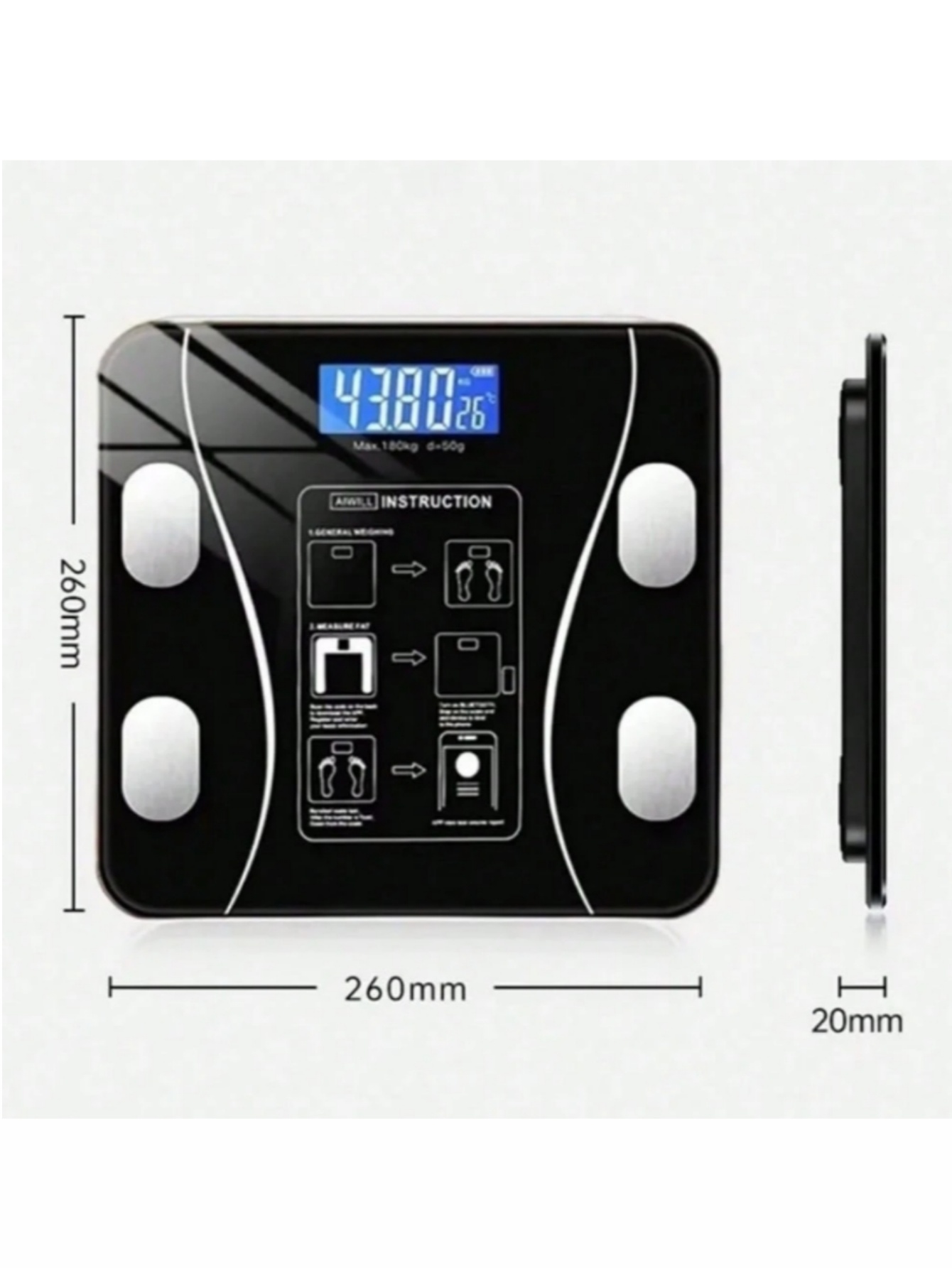 Balança Digital Inteligente de - Body Fat Scale Smart avaliação e preço