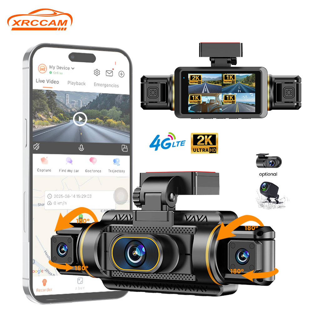 Câmera Veicular 2K de 4 Canais - Panoramic Dash Cam 360 avaliação e preço